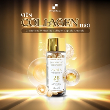 Viên collagen tươi Glutathione Whitening Collagen Capsule Ampoule